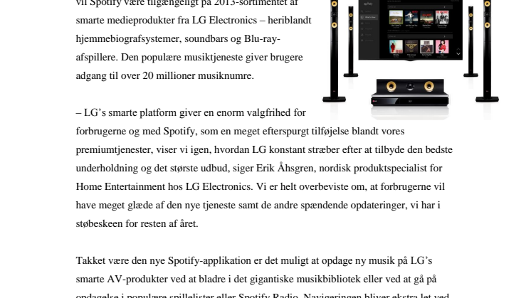MAGISK ENKELT SMART-TV FRA LG