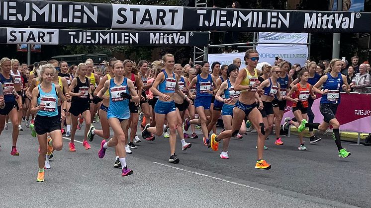 Första start på Tjejmilen 2023