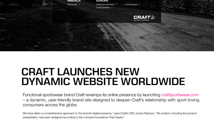 Craft launches new dynamic website worldwide 