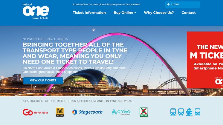 The Network One website homepage