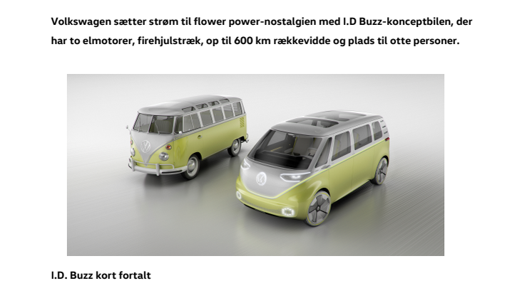 Verdenspremiere: I.D. Buzz