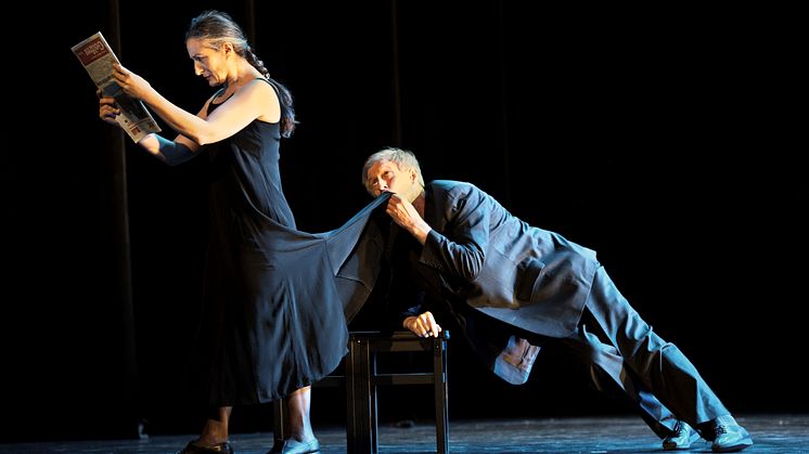 Ana Laguna och Mats Ek i dansduetten Memory. Foto: Carl Thorborg