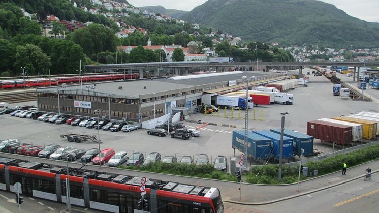 Godsterminalen til DB Schenker i Bergen kan bli vanskelig tilgjengelig under sykkel-VM.
