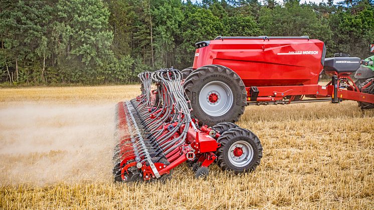 HORSCH presenterade sin universella Avatar 12.25 SD redan i samband med 2021 års pressdagar. 