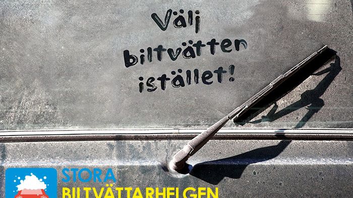 Stora Biltvättarhelgen för minskad miljöpåverkan