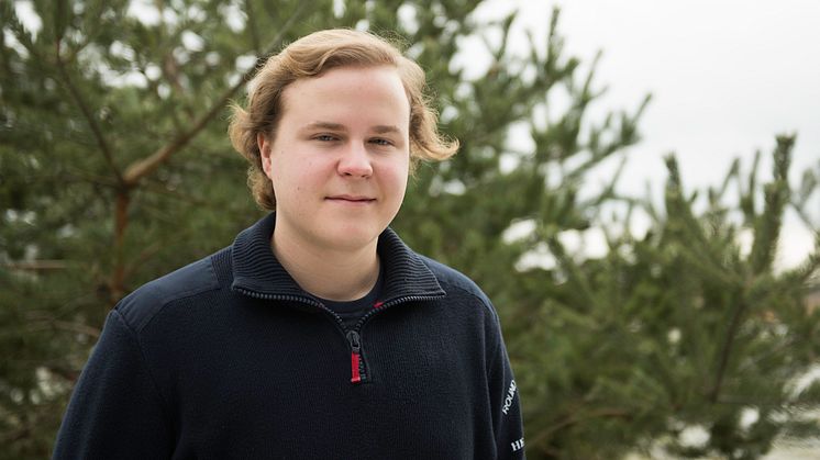 Finalist SM för unga plåtslagare 2015, Sebastian Aveholt, Uppsala