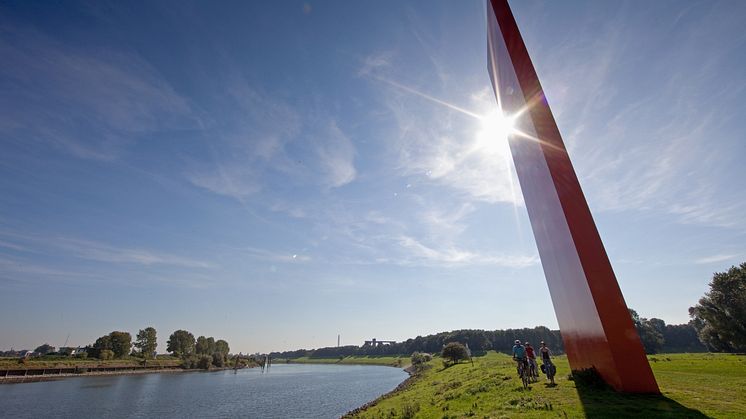 Die Rheinorange in Duisburg ©RuhrtalRadweg