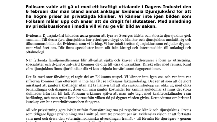 Svårt att jämföra djursjukvårdspriser