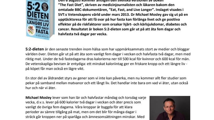 Michael Mosleys globalt hyllade bok snart på svenska 