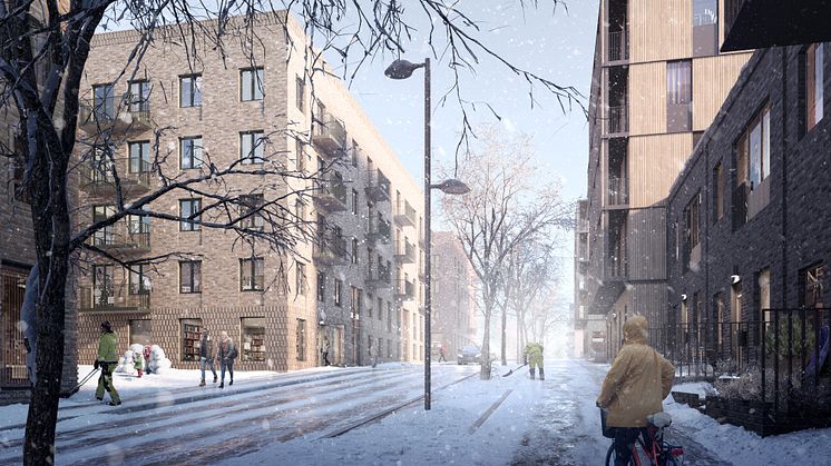 Vy över kvarteret Lillholmen. Foto: Olof Eriksson 