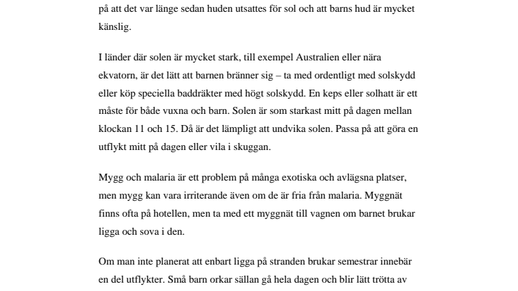 Resa med barn