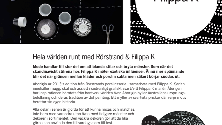 Hela världen runt med Rörstrand & Filippa K