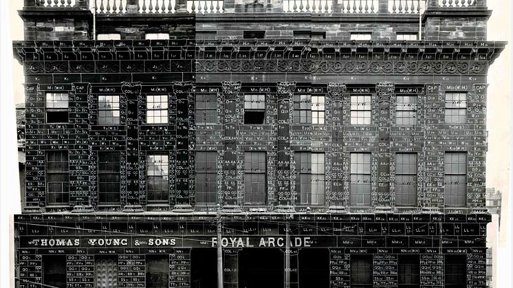 Cat Auburn’s installation about The Royal Arcade. Copyright © the artist.