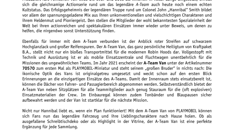 PLAYMOBIL featuring the A-Team - Das A-Team ist zurück!