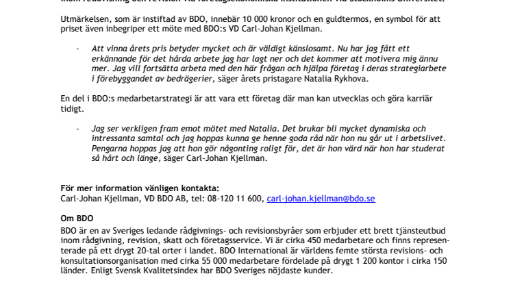 Säkra strategier prisas