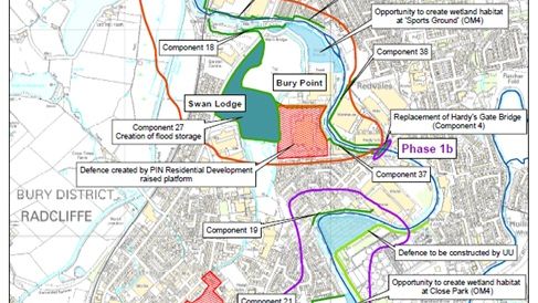 ​Construction on flagship flood scheme to protect Radcliffe and Redvales set to commence