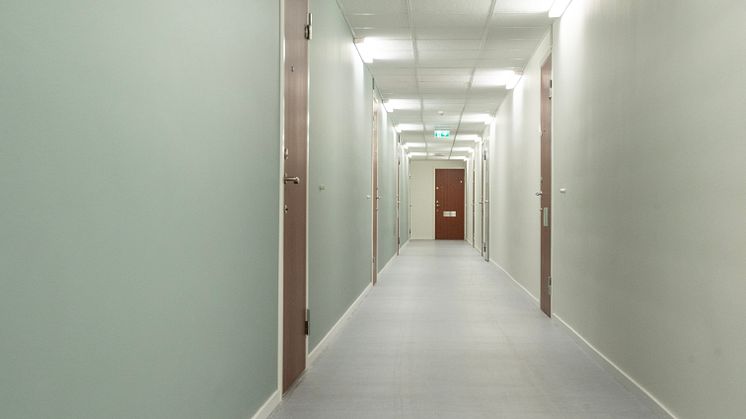 Medicinaren efter renovering korridor