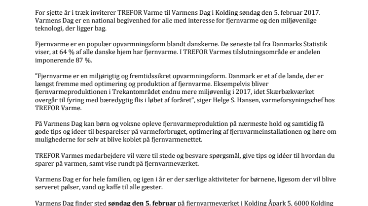 Varmens Dag gør dig klogere på den grønne fjernvarme