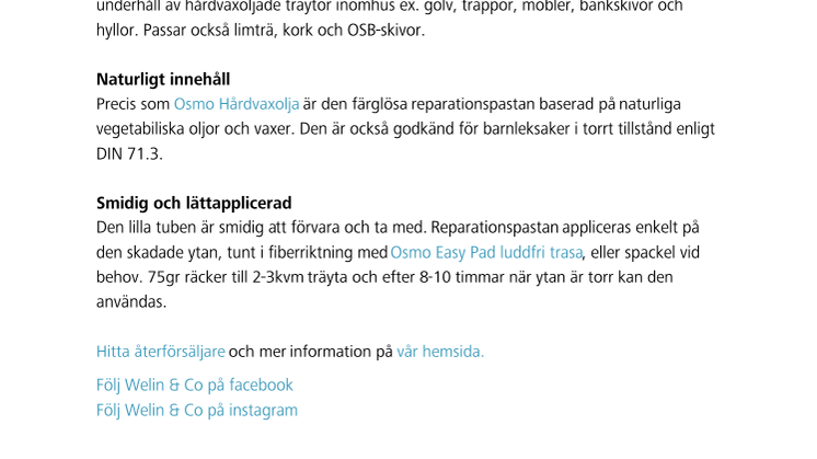 Hårdvaxolja i tub