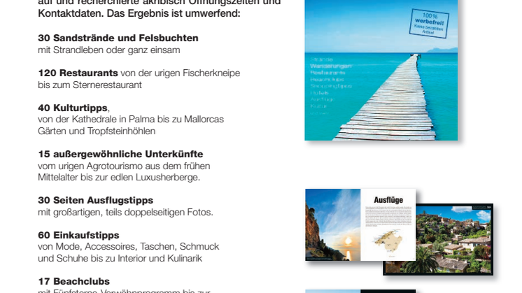 Die neue Ausgabe MALLORCAS SCHÖNe SEITeN 2016