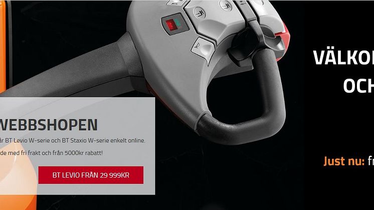 Köp låglyftare online på Toyotas e-handelssajt