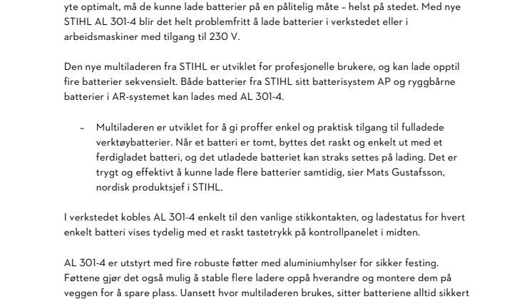 STIHL PRESENTERER NY MULTILADER FOR FIRE BATTERIER.pdf