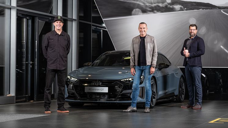 Ken Block, Henrik Wenders, Oliver Hoffmann, Audi RS e-tron GT
