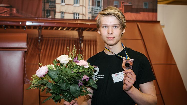 3:a Lucas Svennson från Bromangymnasiet, Hudiksvall