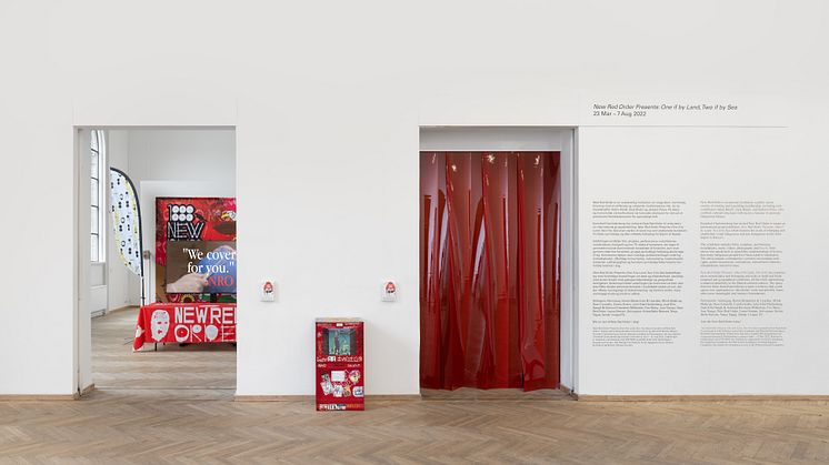 Installation view, New Red Order Presents: One if by Land, Two if by Sea, Kunsthal Charlottenborg, 2022.