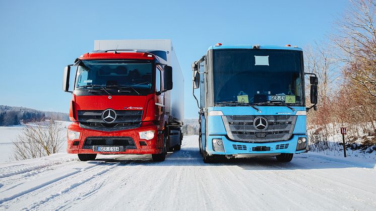 Vinter-test af Mercedes-Benz eActros og eEconic