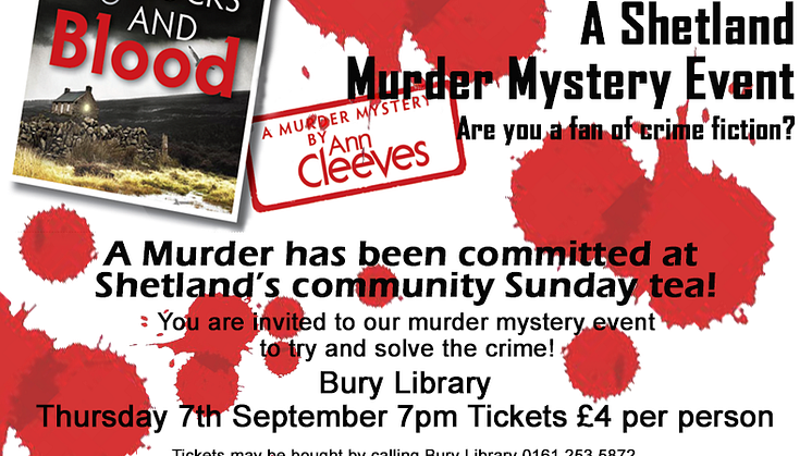 Bannocks and Blood - murder mystery at Bury Library 