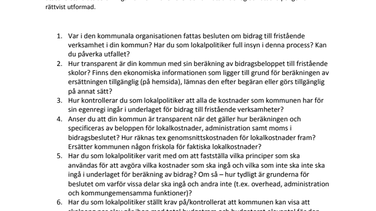 Checklista för kommunpolitiker