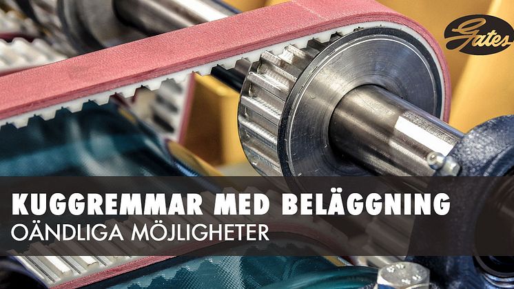 Guide över kuggremmar med beläggning från Gates