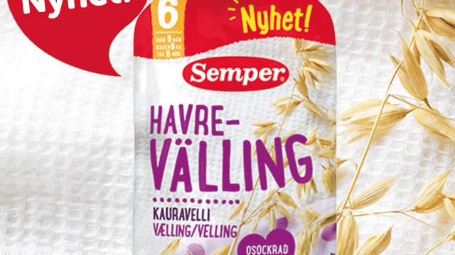 Havrevelling passer fra 6 måneder, og har en mild og rund smak. Inneholder ikke sukker eller frukt. Vellingen er beriket med jern og vitaminer.