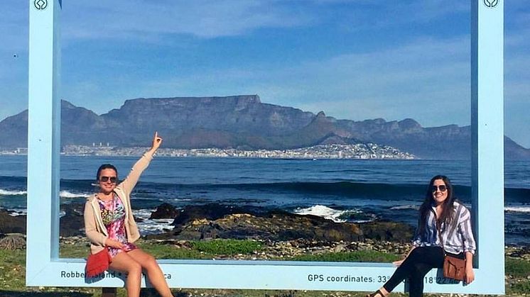 Charlotte Hall and Rosie Willan on their travels in South Africa