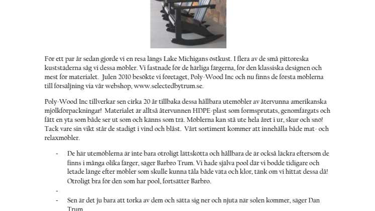 Hållbara utemöbler med attityd