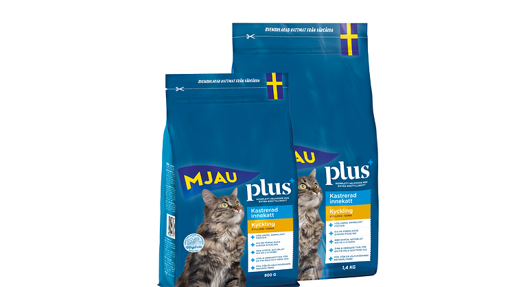 Mjau Plus_frilagd_kastrerad_innekatt_kyckling