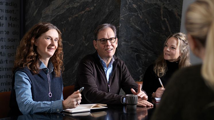 Katarina Klarqvist-Karlmark, Nils Rydh och Ylva Morelli på Svenska Hus