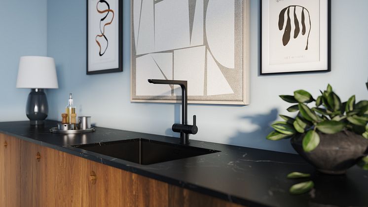 Gustavsberg_Estetic_Kitchen_Mixer_Duo_MattBlack