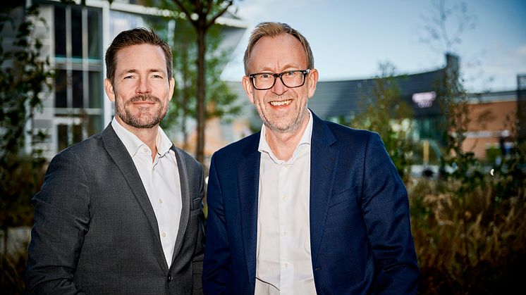 Alexis Låftman Kahlmann, VD GK Sverige och Kim R. Lisö, Koncernchef GK Gruppen
