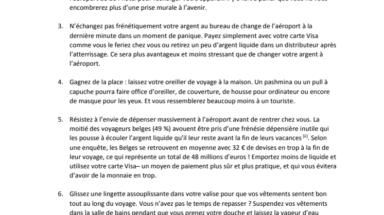 7 astuces de voyage