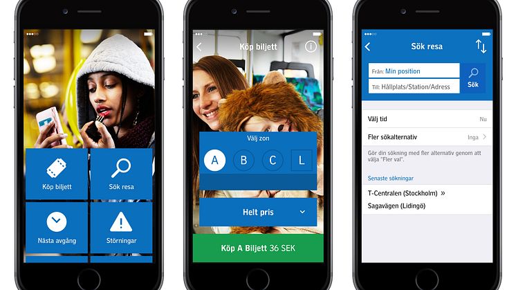 Nya SL-appen samlar allt för biljettköpet på ett ställe