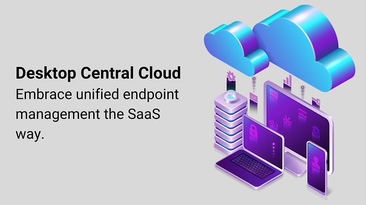 Unified endpoint management som molntjänst med Desktop Central Cloud