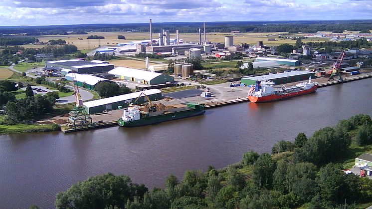 Bild på Norsa industriområde där värmeverket är placerat.