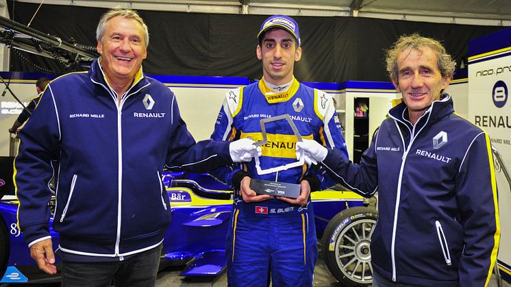Visa Fastest Lap Winner Sebastien Buemi 