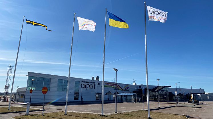Ängelholm Helsingborg Airport ger stöd till Ukraina