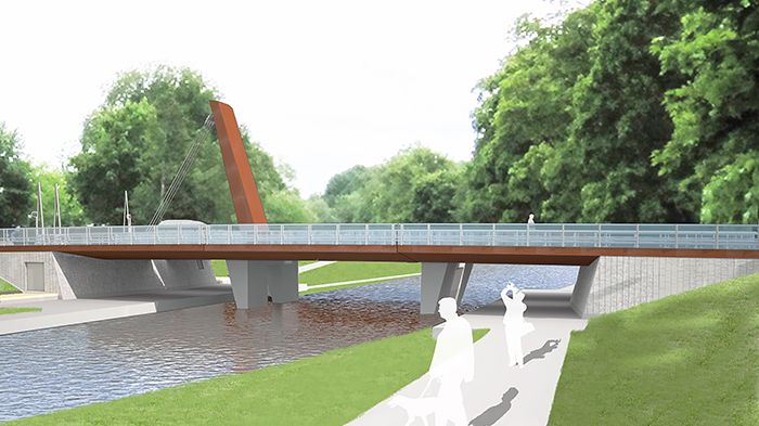 Tullgarnsbron i Uppsala. (Illustration: Rundquist arkitekter).