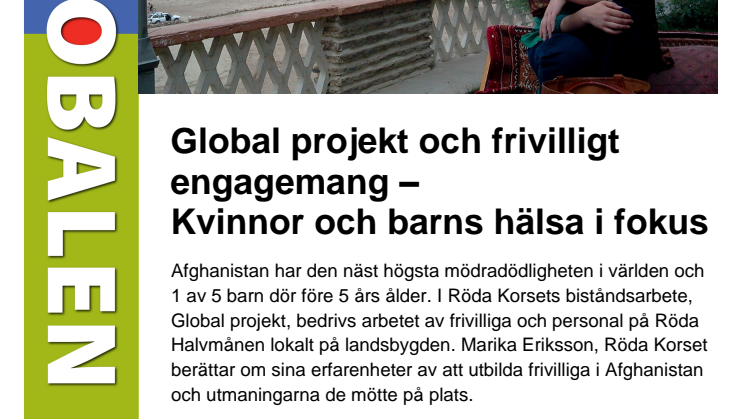 Global projekt och frivilligt engagemang — Kvinnor och barns hälsa i fokus