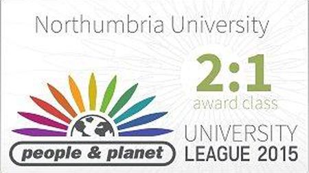 Northumbria University awarded 2:1 in environment and ethics university rankings
