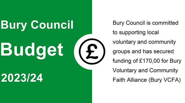 Supporting Bury’s vital community and voluntary groups